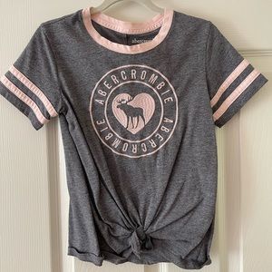 A&F girls kids pink t-shirt